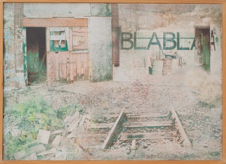 Blabla 73x54 Francine JUNKA artiste peintre française : techniques mixtes avec peinture acrylique, techniques personnelle d'impressions artistiques, retouches d'images, jeux de matières et collages.