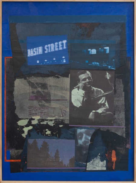 Stan gestz 81x60 Tableau d'artiste : techniques mixtes avec peinture acrylique, techniques personnelle d'impressions artistiques, retouches d'images, jeux de matières et collages.